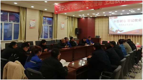 大中公司党委召开“不忘初心服膺任务”主题教导专题民主糊口会